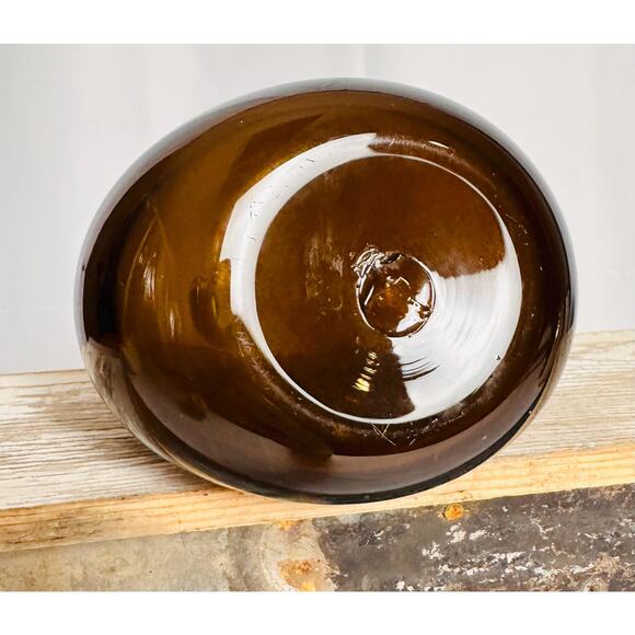 Blenko CW 12 Amber Glass Handblown Bottles, Wine decanters - Picture 10 of 10